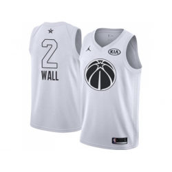Washington Wizards #2 John Wall White NBA Jordan Swingman 2018 All-Star Game Jersey Washington Wizards #2 John Wall White NBA Jordan Swingman 2018 All-Star Game Jersey