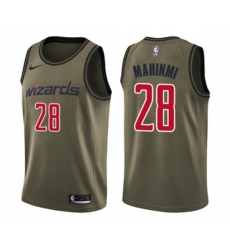 Washington Wizards #28 Ian Mahinmi Swingman Green Salute to Service NBA Jersey