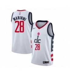 Washington Wizards #28 Ian Mahinmi Swingman White Basketball Jersey - 2019 20 City Edition