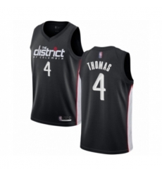 Washington Wizards #4 Isaiah Thomas Swingman Black Basketball Jersey - City Edition