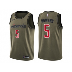 Washington Wizards #5 Juwan Howard Green Salute to Service NBA Swingman Jersey Washington Wizards #5 Juwan Howard Green Salute to Service NBA Swingman Jersey