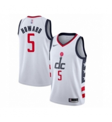 Washington Wizards #5 Juwan Howard Swingman White Basketball Jersey - 2019 20 City Edition