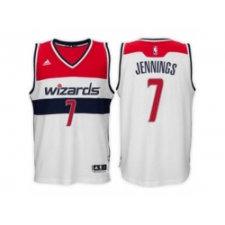 Washington Wizards #7 Brandon Jennings White Swingman Home Jersey Washington Wizards #7 Brandon Jennings White Swingman Home Jersey