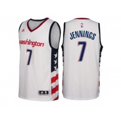 Washington Wizards #7 Brandon Jennings adidas White Swingman Stars Stripes Jersey Washington Wizards #7 Brandon Jennings adidas White Swingman Stars Stripes Jersey