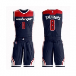 Washington Wizards #8 Rui Hachimura Swingman Navy Blue Basketball Suit Jersey Statement Edition Washington Wizards #8 Rui Hachimura Swingman Navy Blue Basketball Suit Jersey Statement Edition