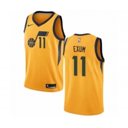 Utah Jazz #11 Dante Exum Swingman Gold NBA Jersey Statement Edition