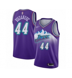 Utah Jazz #44 Bojan Bogdanovic Swingman Purple Hardwood Classics Basketball Jersey