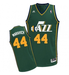 Utah Jazz #44 Pete Maravich Swingman Green Alternate NBA Jersey
