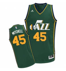Utah Jazz #45 Donovan Mitchell Swingman Green Alternate NBA Jersey