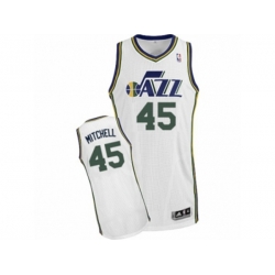 Utah Jazz #45 Donovan Mitchell Swingman White Home NBA Jersey