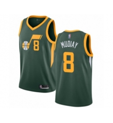 Utah Jazz #8 Emmanuel Mudiay Green Swingman Jersey - Earned Edition