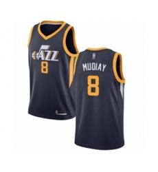 Utah Jazz #8 Emmanuel Mudiay Swingman Navy Blue Basketball Jersey - Icon Edition