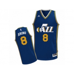 Utah Jazz #8 Jonas Jerebko Swingman Navy Blue Road NBA Jersey