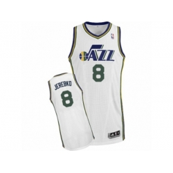 Utah Jazz #8 Jonas Jerebko Swingman White Home NBA Jersey