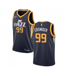 Utah Jazz #99 Jae Crowder Swingman Navy Blue Road Basketball Jersey - Icon Edition