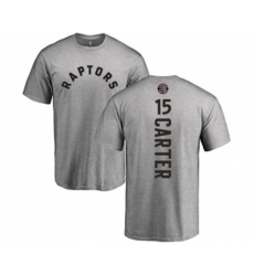 Toronto Raptors #15 Vince Carter Ash Backer T-Shirt