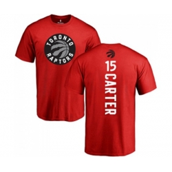 Toronto Raptors #15 Vince Carter Red Backer T-Shirt