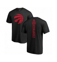 Toronto Raptors #20 Dewan Hernandez Black One Color Backer T-Shirt