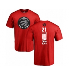 Toronto Raptors #21 Matt Thomas Red Backer T-Shirt