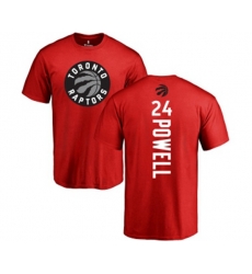 Toronto Raptors #24 Norman Powell Red Backer T-Shirt
