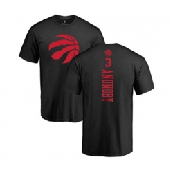 Toronto Raptors #3 OG Anunoby Black One Color Backer T-Shirt