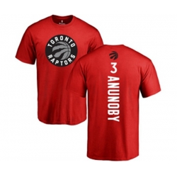 Toronto Raptors #3 OG Anunoby Red Backer T-Shirt