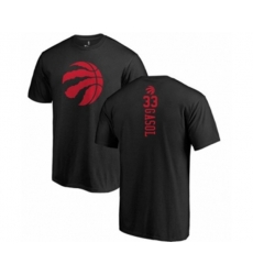 Toronto Raptors #33 Marc Gasol Black One Color Backer T-Shirt
