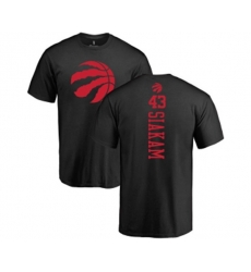 Toronto Raptors #43 Pascal Siakam Black One Color Backer T-Shirt
