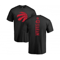 Toronto Raptors #43 Pascal Siakam Black One Color Backer T-Shirt