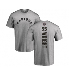 Toronto Raptors #55 Delon Wright Ash Backer T-Shirt