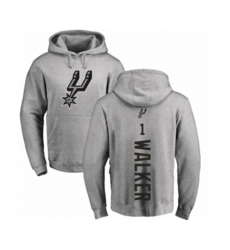 San Antonio Spurs #1 Lonnie Walker Ash Backer Pullover Hoodie