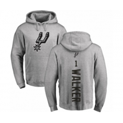 San Antonio Spurs #1 Lonnie Walker Ash Backer Pullover Hoodie San Antonio Spurs #1 Lonnie Walker Ash Backer Pullover Hoodie