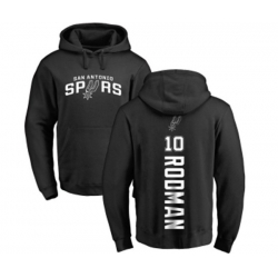 San Antonio Spurs #10 Dennis Rodman Black Backer Pullover Hoodie San Antonio Spurs #10 Dennis Rodman Black Backer Pullover Hoodie