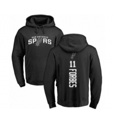 San Antonio Spurs #11 Bryn Forbes Black Backer Pullover Hoodie