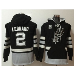 San Antonio Spurs #2 Kawhi Leonard Black Name & Number Pullover NBA Hoodie San Antonio Spurs #2 Kawhi Leonard Black Name & Number Pullover NBA Hoodie
