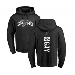 San Antonio Spurs #22 Rudy Gay Black Backer Pullover Hoodie San Antonio Spurs #22 Rudy Gay Black Backer Pullover Hoodie