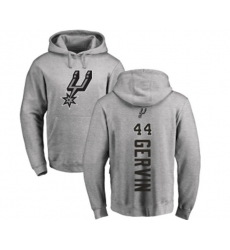 San Antonio Spurs #44 George Gervin Ash Backer Pullover Hoodie