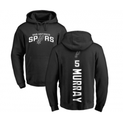 San Antonio Spurs #5 Dejounte Murray Black Backer Pullover Hoodie San Antonio Spurs #5 Dejounte Murray Black Backer Pullover Hoodie