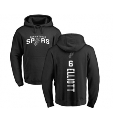 San Antonio Spurs #6 Sean Elliott Black Backer Pullover Hoodie