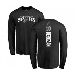 San Antonio Spurs #10 DeMar DeRozan Black Backer Long Sleeve T-Shirt San Antonio Spurs #10 DeMar DeRozan Black Backer Long Sleeve T-Shirt