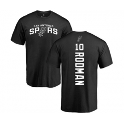 San Antonio Spurs #10 Dennis Rodman Black Backer T-Shirt San Antonio Spurs #10 Dennis Rodman Black Backer T-Shirt