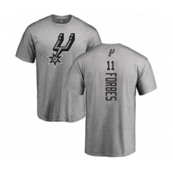 San Antonio Spurs #11 Bryn Forbes Ash Backer T-Shirt San Antonio Spurs #11 Bryn Forbes Ash Backer T-Shirt
