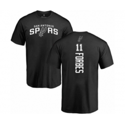 San Antonio Spurs #11 Bryn Forbes Black Backer T-Shirt San Antonio Spurs #11 Bryn Forbes Black Backer T-Shirt