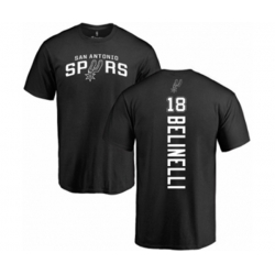 San Antonio Spurs #18 Marco Belinelli Black Backer T-Shirt San Antonio Spurs #18 Marco Belinelli Black Backer T-Shirt