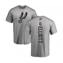 San Antonio Spurs #6 Sean Elliott Ash Backer T-Shirt San Antonio Spurs #6 Sean Elliott Ash Backer T-Shirt