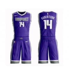 Sacramento Kings #14 Oscar Robertson Swingman Purple Basketball Suit Jersey - Icon Edition