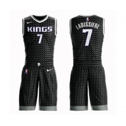 Sacramento Kings #7 Skal Labissiere Swingman Black Basketball Suit Jersey Statement Edition Sacramento Kings #7 Skal Labissiere Swingman Black Basketball Suit Jersey Statement Edition