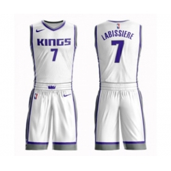 Sacramento Kings #7 Skal Labissiere Swingman White Basketball Suit Jersey - Association Edition Sacramento Kings #7 Skal Labissiere Swingman White Basketball Suit Jersey - Association Edition