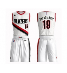 Portland Trail Blazers #19 Georgios Papagiannis Swingman White Basketball Suit Jersey - Association Edition