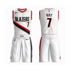 Portland Trail Blazers #7 Brandon Roy Swingman White Basketball Suit Jersey - Association Edition Portland Trail Blazers #7 Brandon Roy Swingman White Basketball Suit Jersey - Association Edition